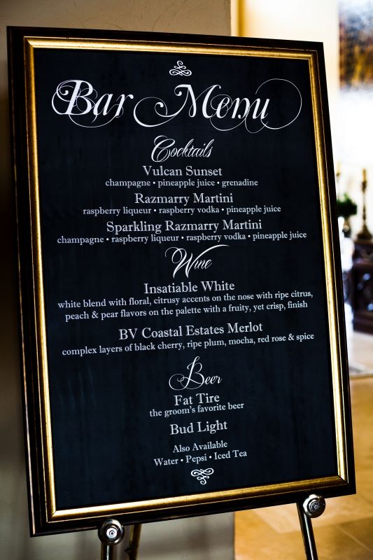 menu bar chalkboard
